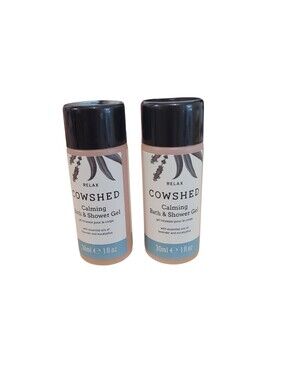 Cowshed Relax Calming Bath & Shower Gel 30ml/ 1oz Travel Size Mini Lot Of 2 New